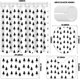 thumbnail image 2 of Juego de 4 cortinas de ducha con diseño de árbol de Navidad neutro, decoración navideña para el baño, accesorios de baño (negro), 2 of 7