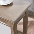 thumbnail image 7 of Smoke Gray Solid Wood Narrow End Table with Shelf, Small Space, 12 in. W, 7 of 7