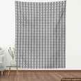 thumbnail image 4 of Ambesonne Aztec Fabric by the Yard Upholstery, Monochrome Mexican, 5 Yards, Charcoal Grey and White, 4 of 5