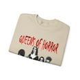 thumbnail image 3 of Women's Crewneck Sweatshirt-Morticia-Munster-Frankenstein Bride-Elvira, 3 of 6