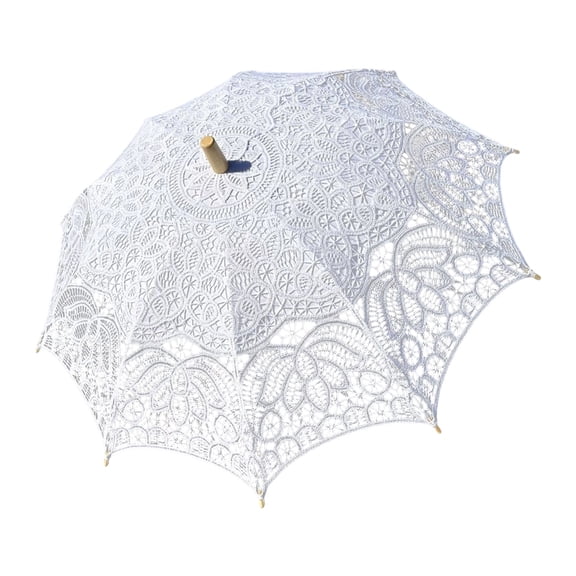Graceful Lace Parasol For Wedding Day and Stage Shows Bridal Shower Decors Stylish Lace Umbrella Elegant Wedding Decors