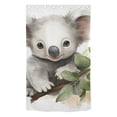 thumbnail image 2 of Koala Leaves Grey Blackout Curtain Panels Drapes Privacy Assured with Light Filtering Curtains for Living room Bedroom Bathroom Window, 2 of 6