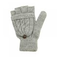 thumbnail image 5 of Winter Knitted Convertible Fingerless Gloves Wool Mittens Warm Mitten Glove for Women and Men, 5 of 7