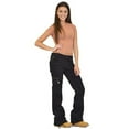 thumbnail image 5 of vigerkar Women's High Waist Baggy Cargo Jeans Pockets Y2K Streetwear Wide Leg Denim Pants Black, S, 5 of 8