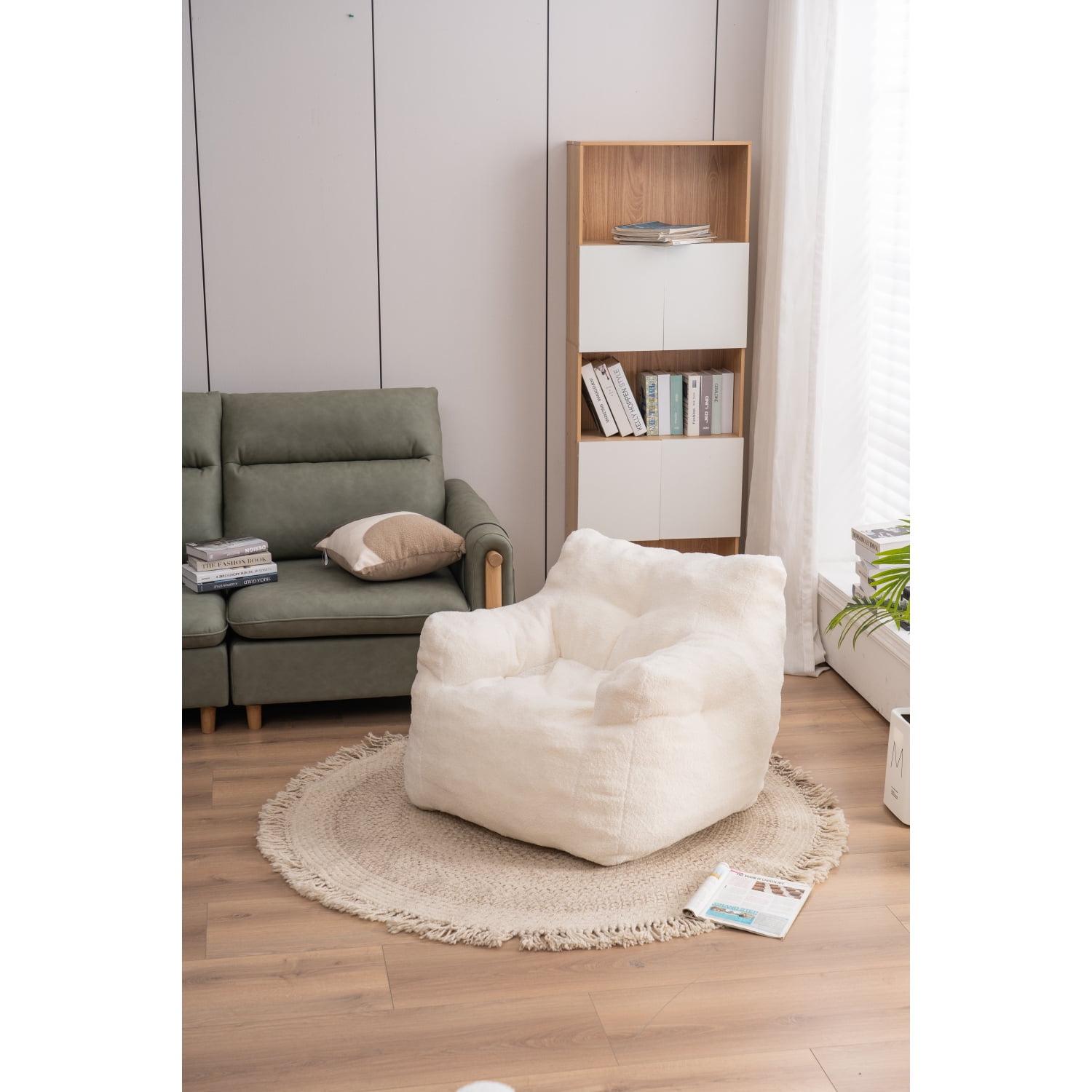 Ultimate Comfort Teddy Bean Bag Chair Soft & Plush for Kids & Adults