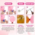 thumbnail image 4 of HLONK Kit Arche Guirlande Rouge Rose 147 Pcs Ballons Réutilisables Macaron Rose Or Métallique Pêche Rose, 4 of 8