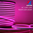 thumbnail image 4 of KERTME Neon Led Type AC 110-120V LED NEON Light Strip, Flexible/Waterproof/Dimmable/Multi-Modes LED Rope Light + 23 Keys Remote for Home/Garden/Building Decoration (131.2ft/40m, Pink), 4 of 4