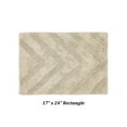 thumbnail image 2 of Better Trends 17" x 24" Bathroom Rugs 100% Cotton Soft Water Absorbent Non Slip Bath Mat Machine Washable Rug (Sand) Hugo Collection, 2 of 4