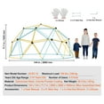 thumbnail image 5 of KFFKFF Climbing Dome, Jungle Gym Capable of Holding 750LBS, Simple to Assemble, 12FT Geometric Play Structure for Children Aged 3 to 10, Comes with Climbing Grip, 5 of 9