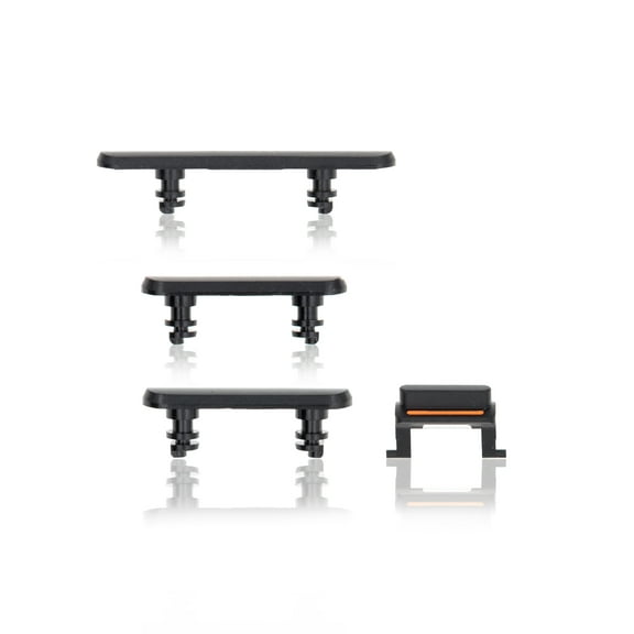 Replacement Hard Buttons (Power / Volume / Switch) Compatible For iPhone XR (Black)