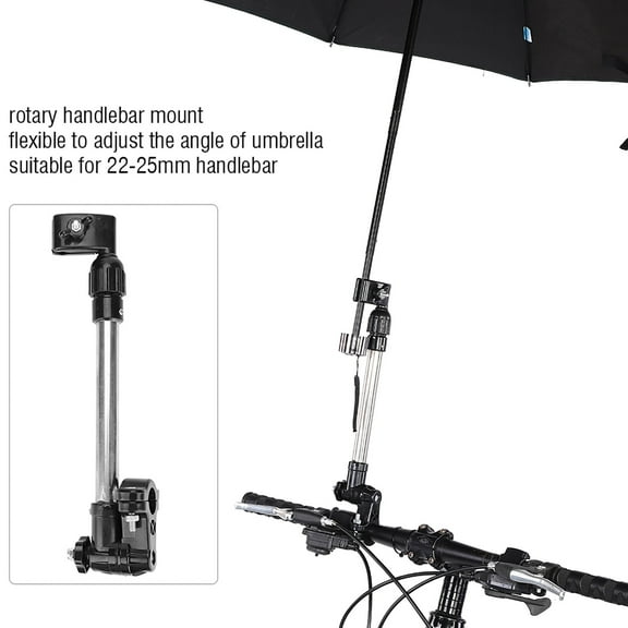 OTVIAP  Umbrella Mount, Baby Umbrella Mount, Baby Wheelchair Sunny Rain Umbrella Stand Extension Holder for Handlebar