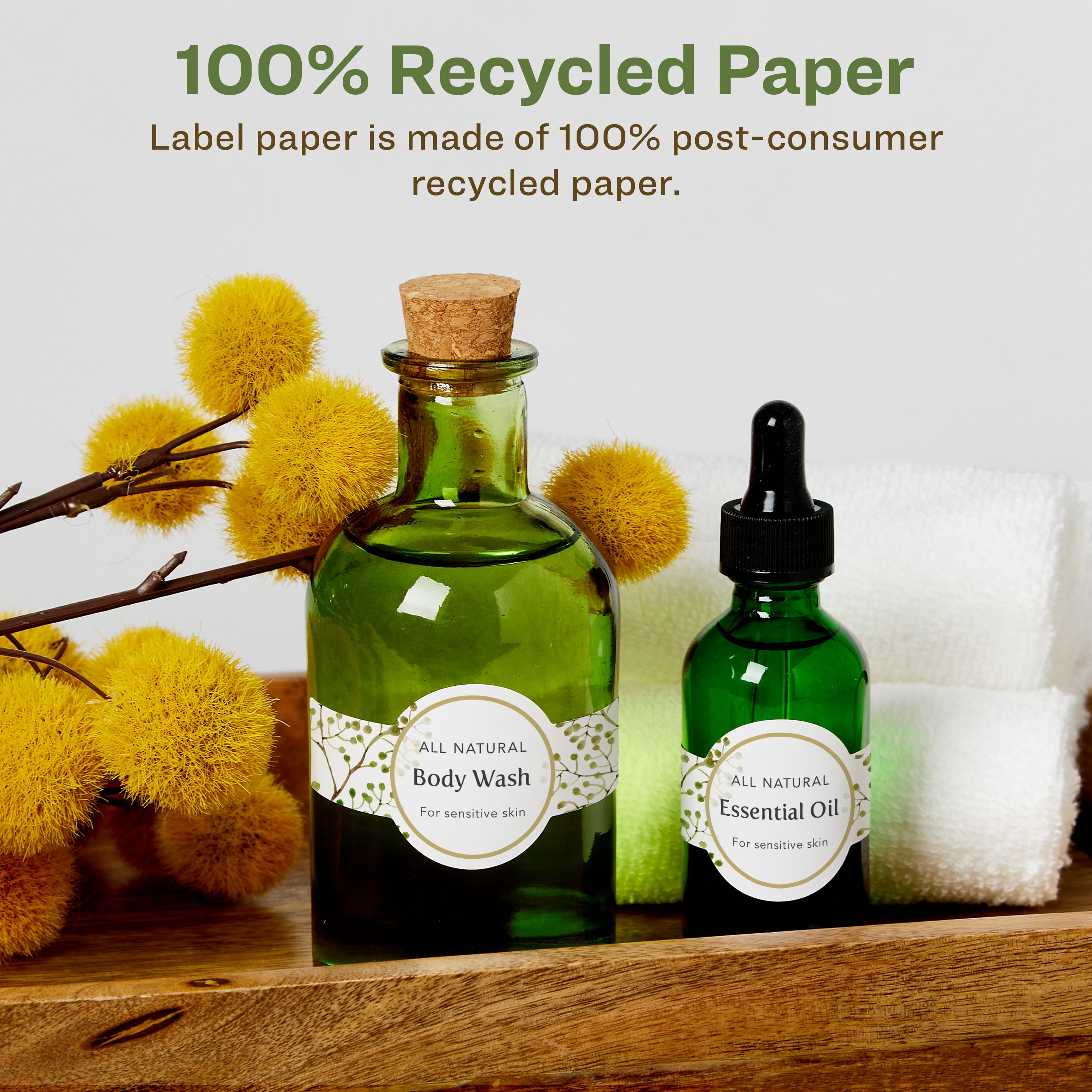 Avery EcoFriendly Wraparound Band Labels, 1-1/2" x 3-1/2", 500ct