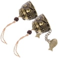 thumbnail image 1 of EXHUMKY 2Ud Campanas Colgantes De Metal Decorativas Para Con Vintage Y Sonido Delicado, 1 of 7