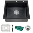 thumbnail image 1 of Black Kitchen Sink (25x22In Black), 1 of 4