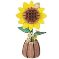 thumbnail image 1 of Puzle 3D de flores de madera, diseño de girasoles, con jarrón, para adultos, 1 of 7
