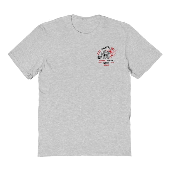 Park Fields City Slickers 90 Ohio Baseball Fanclub Graphic Ash Grey Men's Cotton T-Shirt