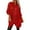 Red, variant on Riforla Women's Mid Sleeved Sequin Shirt Party Loose Casual Top Womens Tops Red L
