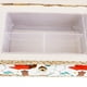 thumbnail image 5 of vintage impreso cesta de costura floral caja de almacenamiento artesanía herramienta organizador naranja Sunnimix Cesta de costura de bricolaje, 5 of 8