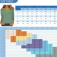 thumbnail image 3 of Summer Tops for Women Women's Stand Collar 3/4 Sleeve Printed Top T-shirt, 3 of 6