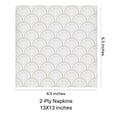 thumbnail image 2 of Hanna K Signature Metallic Rays 2-Ply 13X13 inches Dinner Napkins: 216Ct, 2 of 3