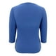 thumbnail image 4 of Playera George Para mujer, Manga al codo, Cuello V Corte Plus Lisa Azul Talla EG, 4 of 4