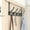 Gray, variant on Over The Door Hooks 5 Hook Heavy Duty Steel Hanger for Coats Towels Hats Backpacks, Rust Resistant Scratch Free Space Saving Door Organizer, No Drill Installation, Black