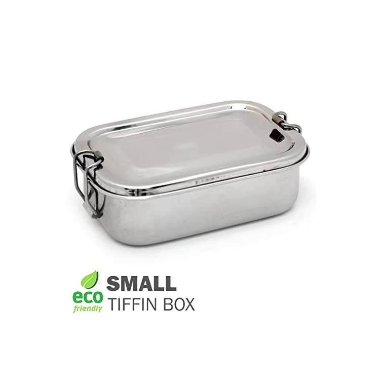 Stainless Steel Rectangular Shape Lunchbox Food Containers with Lock
