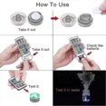 thumbnail image 4 of Luces LED sumergibles impermeables RGB multicolor, 10 miniluces subacuáticas con control remoto para piscinas., 4 of 5