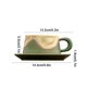 thumbnail image 3 of Juego de taza y platillo para café, latte, taza de cerámica, regalo práctico, juego de regalo, taza de cerámica, 3 of 6
