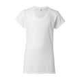 thumbnail image 2 of Gildan - Softstyle Women’s V-Neck T-Shirt - 64V00L - White - Size: XL, 2 of 3
