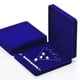 thumbnail image 4 of Caja de Joyería de terciopelo Yinane Vitrina de collar Azul, 4 of 7