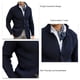 thumbnail image 5 of Elegante y cálida, perfecta para citas o fiestas. Chaqueta informal de cuello alto y escote en V en azul oscuro, talla 3XL, 5 of 6