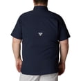 thumbnail image 2 of Camisa de campamento Columbia Slack Tide de manga corta para hombre, azul marino, 2 of 5