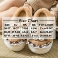 thumbnail image 4 of Womens Slippers Non-Slip Round Toe Solid Color Thick Soled Slip-on Slides Women's Casual Versatile Lace Indoor Home Fall Winter Thick Bottom Indoor Outdoor Warm Sandals, 4 of 10