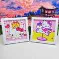 thumbnail image 3 of Pintura de diamantes Capibala hecha a mano con diamantes completos DIY Hello Kitty pegatina de diamantes pintura decorativa pintura de diamantes para niños al por mayor, 3 of 5
