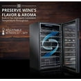 thumbnail image 4 of Ivation 34 Bottle Wine Cooler, Freestanding Wine Refrigerator W/ Lock - Black, 4 of 7