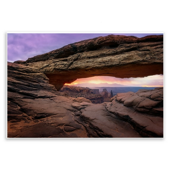 Stupell Industries Natural Canyon Rock Arch Landscape & Nature Photography Unframed Art Print Wall Art, 15 x 10