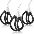 thumbnail image 2 of Kitchen Shears for Seafood, Multifunctional Stainless Steel Shears, Seafood Fish Crab Shrimp Lobster Scissors for Kitchen Peeling Tools, Black, 2 of 7