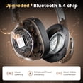 thumbnail image 6 of Bluetooth Headphones Over Ear, 78H Playtime Wireless Headphones, Bluetooth 5.4 Dual Device with Deep Bass, ANC Active Noise Cancelling Headphones, Foldable Lightweight Headset for Travel Home Office, 6 of 10
