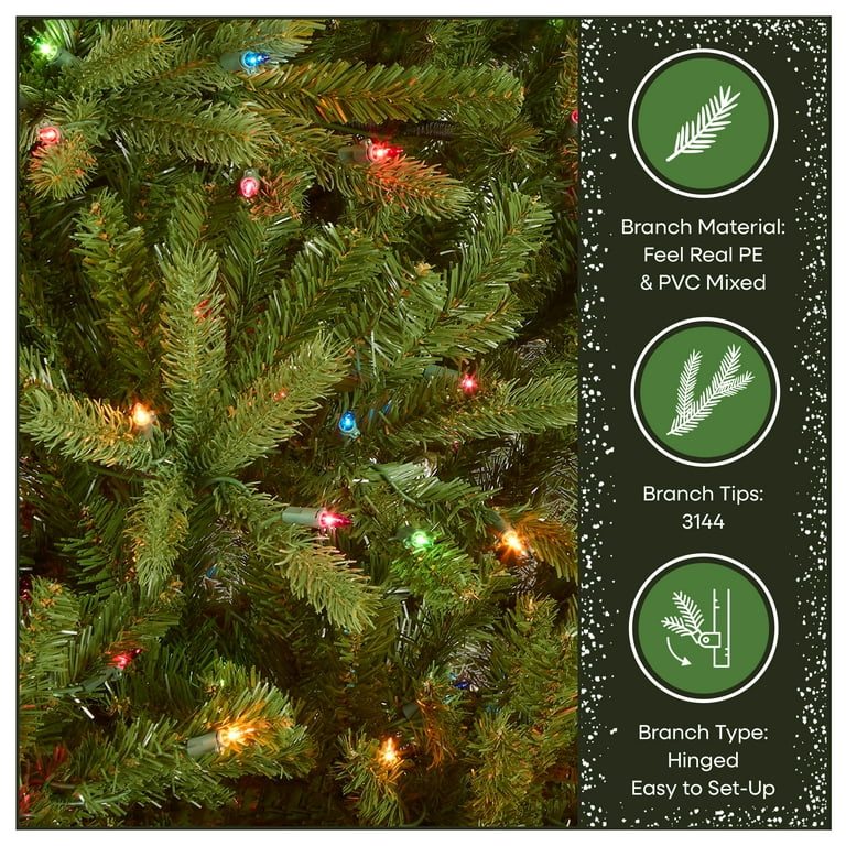 新品未使用 Artificial Fir Fraser Jersey Pre-Lit 7.5ft Company Tree National 7ft クリスマスツリー Company Tree National クリスマス