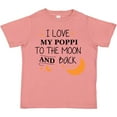thumbnail image 3 of Inktastic I Love My Poppi to the Moon and Back Boys or Girls Toddler T-Shirt, 3 of 5