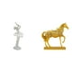 thumbnail image 1 of Figura moderna de una bailarina y un caballo, escultura artística de resina, estatua de animal creativa para dormitorio, oficina, chimenea, entrada, d, 1 of 8