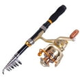 thumbnail image 1 of Mosiee Canne à Pêche Télescopique Mini Moulinet pour Combo : Portable Léger Parfait, 1 of 9