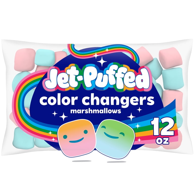 2 pack) Jet-Puffed Color Changers Marshmallows, 12 oz Bag