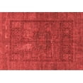 thumbnail image 1 of Ahgly Company Machine Washable Indoor Rectangle Abstract Red Modern Area Rugs, 4' x 6', 1 of 4