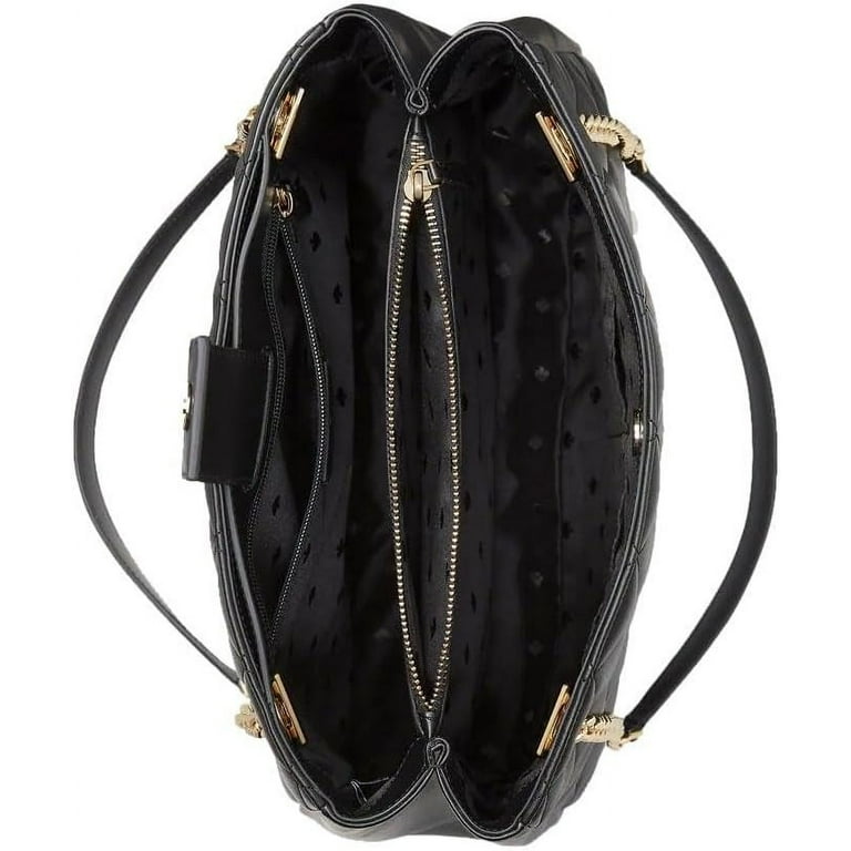 Kate Spade Carey Quilted Leather Large Tote Bag Chain Kate Spade Carey Quilted Leather Large Tote Bag Chain