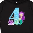 thumbnail image 3 of Inktastic Fourth Birthday Mermaid Toddler Hoodie, 3 of 4