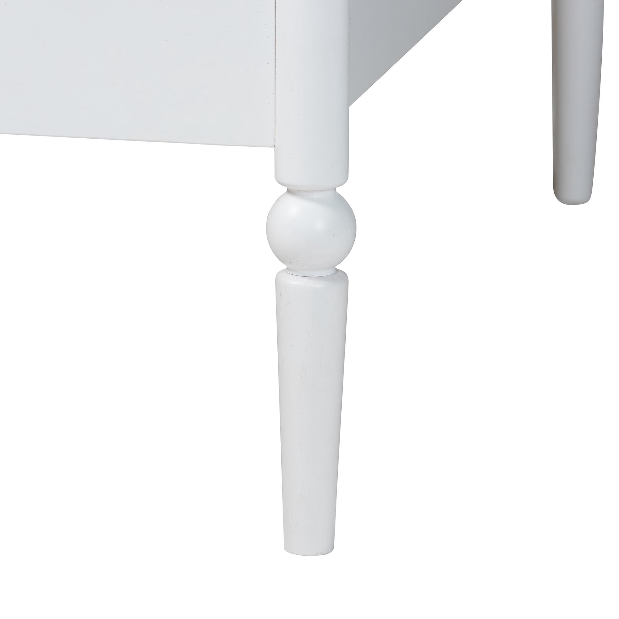 Baxton Studio Lucera Traditional Daybed, Twin, White