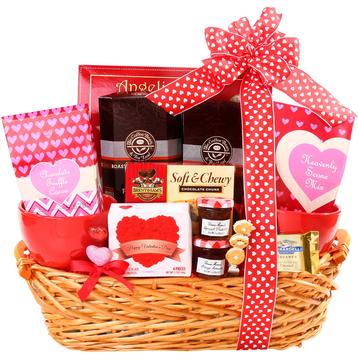 Alder Creek Valentine's Day Breakfast In Bed Gift Basket, 13 pc