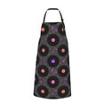 thumbnail image 2 of Naloa Vinyl Records Musical Notes Apron Kitchen Aprons with Pockets for Women Men Chef, 2 of 8